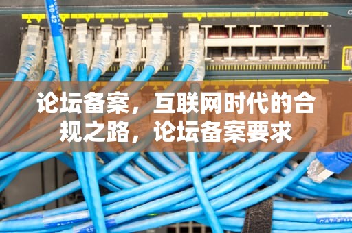论坛备案，互联网时代的合规之路，论坛备案要求