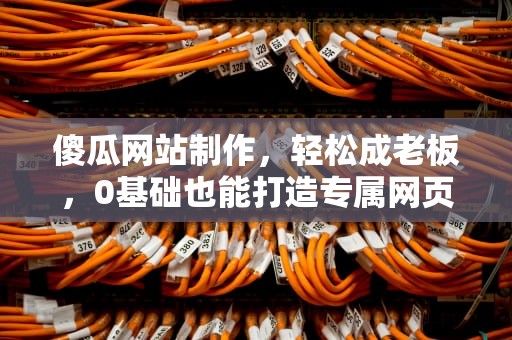 傻瓜网站制作，轻松成老板，0基础也能打造专属网页！，傻瓜网站制作教程