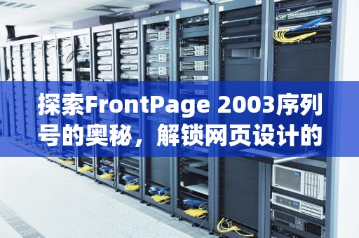 探索FrontPage 2003序列号的奥秘，解锁网页设计的经典工具，2003 r2序列号
