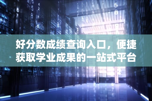 好分数成绩查询入口，便捷获取学业成果的一站式平台，好分数成绩查询入口 app下载