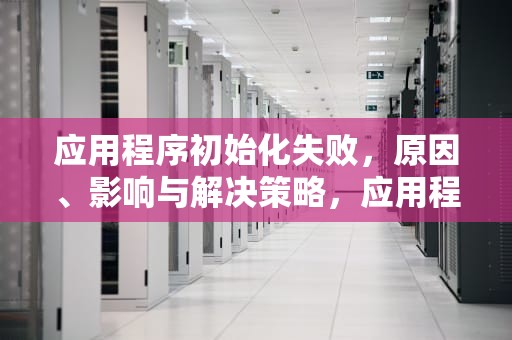 应用程序初始化失败，原因、影响与解决策略，应用程序初始化失败0xc0000135