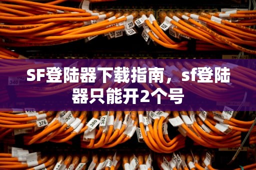 SF登陆器下载指南，sf登陆器只能开2个号