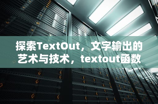 探索TextOut，文字输出的艺术与技术，textout函数