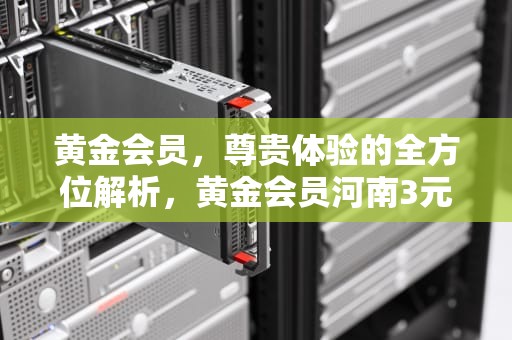 黄金会员，尊贵体验的全方位解析，黄金会员河南3元版是干什么的