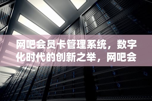 网吧会员卡管理系统，数字化时代的创新之举，网吧会员卡管理系统怎么用