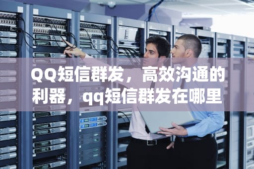 QQ短信群发，高效沟通的利器，qq短信群发在哪里