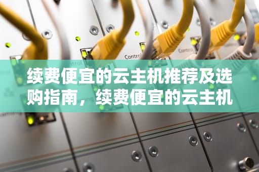 续费便宜的云主机推荐及选购指南，续费便宜的云主机有哪些