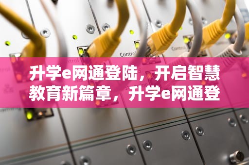 升学e网通登陆，开启智慧教育新篇章，升学e网通登陆入口