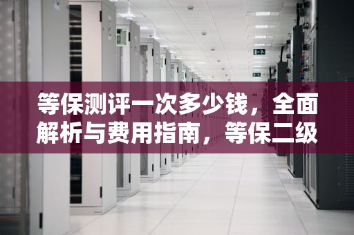 等保测评一次多少钱，全面解析与费用指南，等保二级需要多少钱
