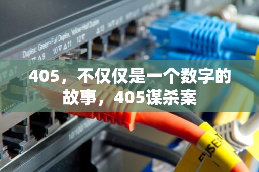 405，不仅仅是一个数字的故事，405谋杀案