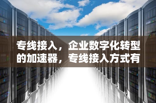 专线接入，企业数字化转型的加速器，专线接入方式有哪几种