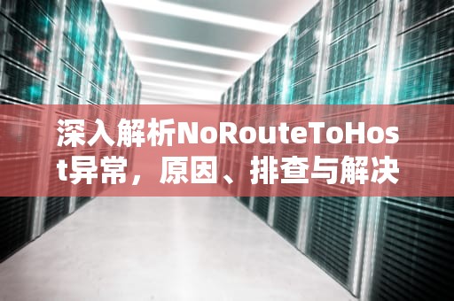 深入解析NoRouteToHost异常，原因、排查与解决方案，noroutetohost翻译
