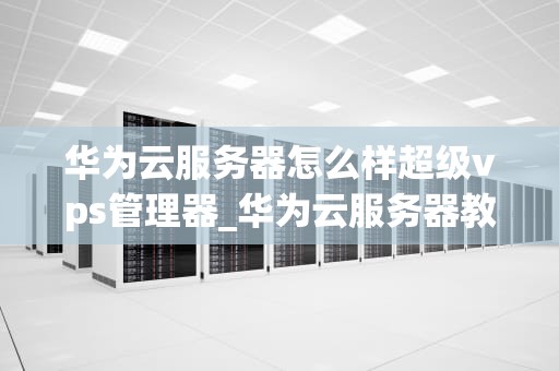华为云服务器怎么样超级vps管理器_华为云服务器教程_华为云服务器超级VPS管理器的全面解析