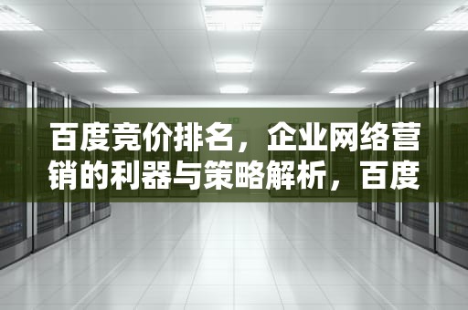 百度竞价排名，企业网络营销的利器与策略解析，百度竞价排名怎么收费