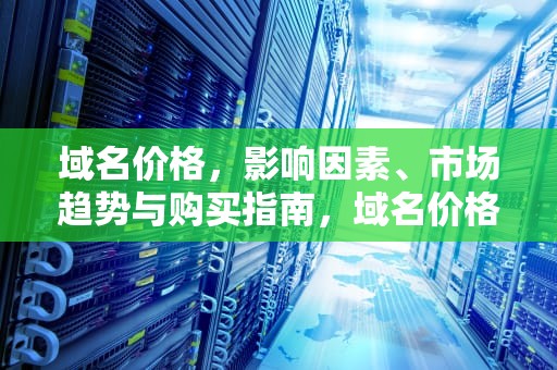 域名价格，影响因素、市场趋势与购买指南，域名价格评估