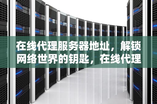 在线代理服务器地址，解锁网络世界的钥匙，在线代理服务器地址是什么