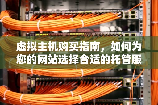 虚拟主机购买指南，如何为您的网站选择合适的托管服务，虚拟主机购买网站