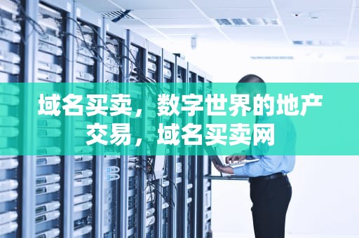 域名买卖，数字世界的地产交易，域名买卖网