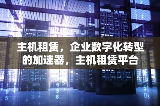 主机租赁，企业数字化转型的加速器，主机租赁平台