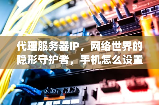 代理服务器IP，网络世界的隐形守护者，手机怎么设置代理服务器ip