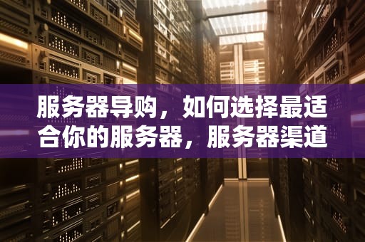 服务器导购，如何选择最适合你的服务器，服务器渠道销售好做吗