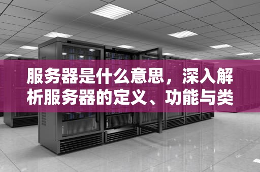 服务器是什么意思，深入解析服务器的定义、功能与类型，VPS服务器是什么意思