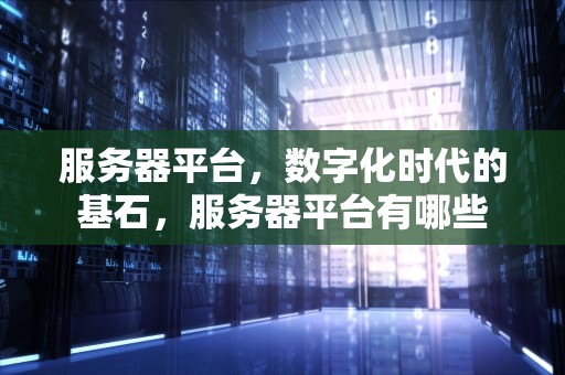 服务器平台，数字化时代的基石，服务器平台有哪些