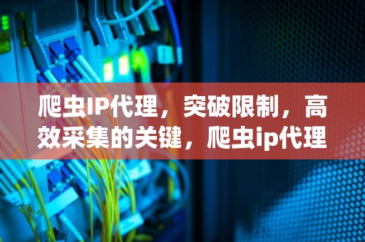 爬虫IP代理，突破限制，高效采集的关键，爬虫ip代理巨量http 爬虫价格低
