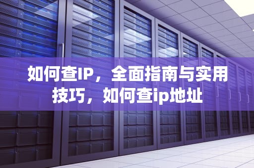 如何查IP，全面指南与实用技巧，如何查ip地址