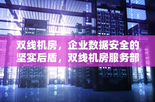 双线机房，企业数据安全的坚实后盾，双线机房服务部署原理