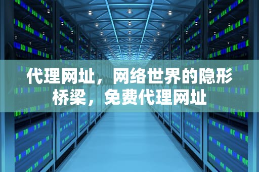 代理网址，网络世界的隐形桥梁，免费代理网址