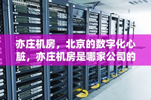 亦庄机房，北京的数字化心脏，亦庄机房是哪家公司的