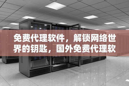 免费代理软件，解锁网络世界的钥匙，国外免费代理软件