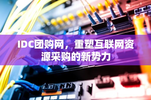 IDC团购网，重塑互联网资源采购的新势力