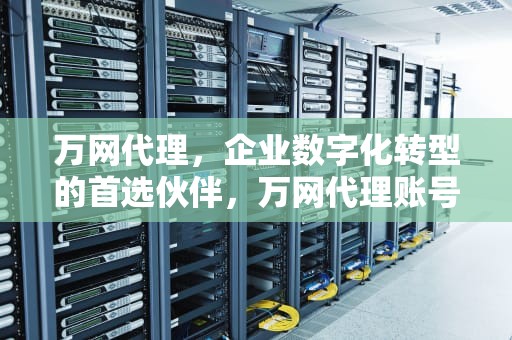 万网代理，企业数字化转型的首选伙伴，万网代理账号