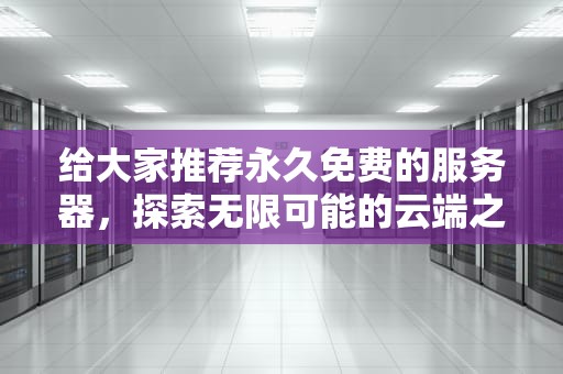 给大家推荐永久免费的服务器，探索无限可能的云端之旅，给大家推荐永久免费的服务器下载安装
