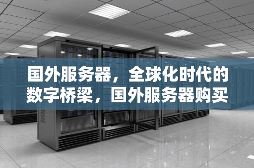 国外服务器，全球化时代的数字桥梁，国外服务器购买