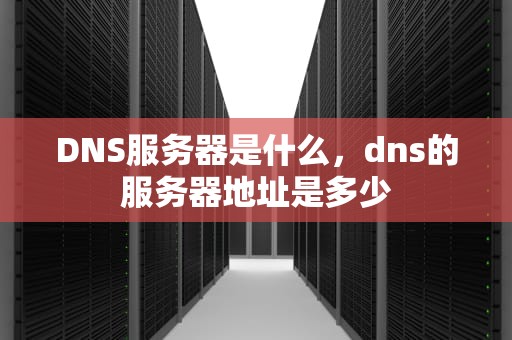 DNS服务器是什么，dns的服务器地址是多少