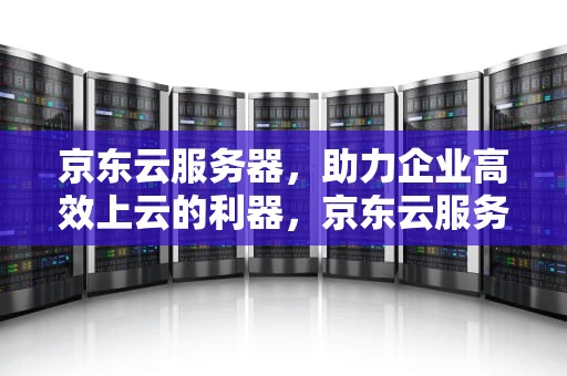 京东云服务器，助力企业高效上云的利器，京东云服务器官网