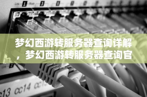 梦幻西游转服务器查询详解，梦幻西游转服务器查询官网