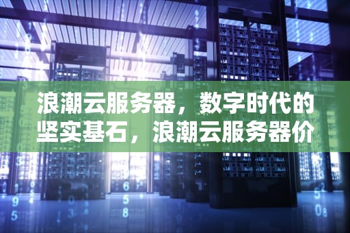 浪潮云服务器，数字时代的坚实基石，浪潮云服务器价格