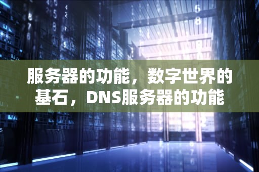 服务器的功能，数字世界的基石，DNS服务器的功能