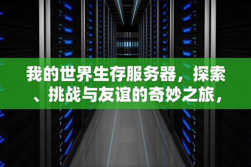 我的世界生存服务器，探索、挑战与友谊的奇妙之旅，我的世界生存服务器推荐网易手机版