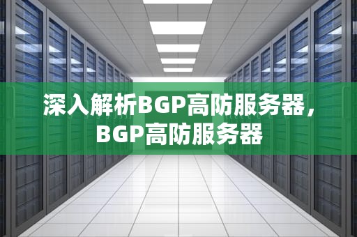 深入解析BGP高防服务器，BGP高防服务器