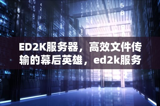 ED2K服务器，高效文件传输的幕后英雄，ed2k服务器是什么