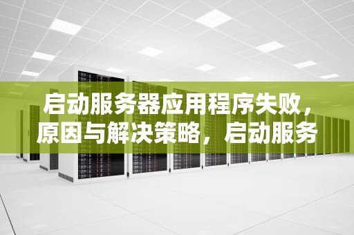 启动服务器应用程序失败，原因与解决策略，启动服务器应用程序失败是怎么回事