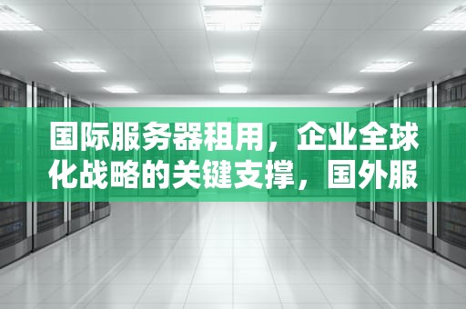 国际服务器租用，企业全球化战略的关键支撑，国外服务器租用