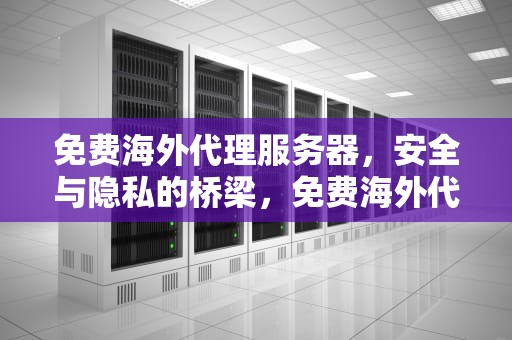 免费海外代理服务器，安全与隐私的桥梁，免费海外代理服务器地址