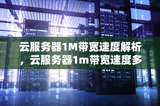 云服务器1M带宽速度解析，云服务器1m带宽速度多少