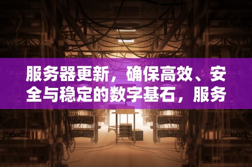 服务器更新，确保高效、安全与稳定的数字基石，服务器更新维护尚未最终完成